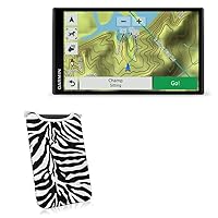 BoxWave Case Compatible with Garmin DriveTrack 71 - Zebra Plush SlipSuit, Animal Print Padded Soft Sleeve