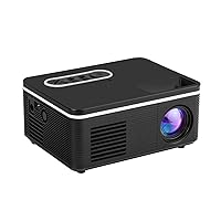 Small Mini Projector Household LED Portable Mini Projector HD 1080P,Black