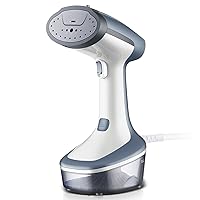 Steamer for Clothes, 2 Modes Steam Iron Garment & Fabric Wrinkle Remover, 30-Second Fast Heat Up, 300ml Detachable Water Tank, 25 Minutes Continuous Steam for Home, Office and Travel