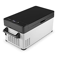 32 Quart (30L) Portable Car Freezer Compact Refrigerator, -13°F to 50°F, Adjustable Temperature Display, DC 12/24V, Electric Fridge Cooler for Car and Home Travel, RV, Truck, Boat, Outdoor Camping