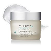Feel Better Hyaluronic Acid Moisturizing Cream, Natural Plant-Based Face Moisturizer with Jojoba Oil for Dry, Aging Skin