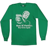 Threadrock Men's Trump Make St. Patrick's Day Great Again Long Sleeve T-Shirt
