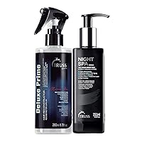 TRUSS Night Spa Hair Serum Bundle with Deluxe Prime Hair Treatment