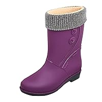 Womens Short Rain Boots Women Rain Shoes Shoes Comfortable Light Ankle Rain Boots Frosted Outdoor Rain Boots