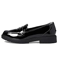 Clarks Women's Westlynn Ayla Loafer, Black Patent Synthetic, 9