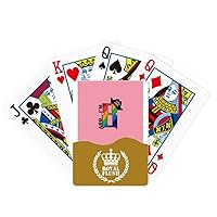 Eight Rainbow Pirate Hat Art Deco Fashion Royal Flush Poker Playing Card Game