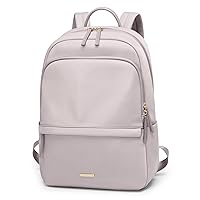 GOLF SUPAGS Laptop Backpack for Women Slim Computer Bag Work Travel College Backpack Purse Fits 14 Inch Notebook (Pinkish Gray)