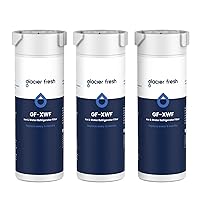 GLACIER FRESH XWF Replacement for GE XWF Refrigerator Water Filter Pack of 3