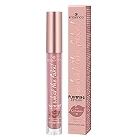 essence | What the Fake! Plumping Lip Filler | Volumizing Lip Gloss Made With Hyaluronic Acid and Vitamin E | Vegan & Cruelty Free | Free From Gluten, & Parabens (02 | Oh My Nude!)