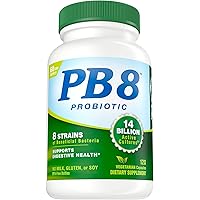 Nutrition Now PB8 Pro-Biotic Vegetarian Acidophilus - Pack of 3 - 120 Capsules Each