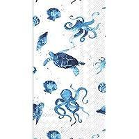 32 Count 3-Ply Paper Guest Towel Dinner Buffet Napkins, Sea