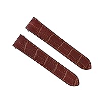 Ewatchparts 20MM LEATHER WATCH STRAP BAND COMPATIBLE WITH CARTIER ROADSTER QUICK RELEASE BROWN TOP QLY