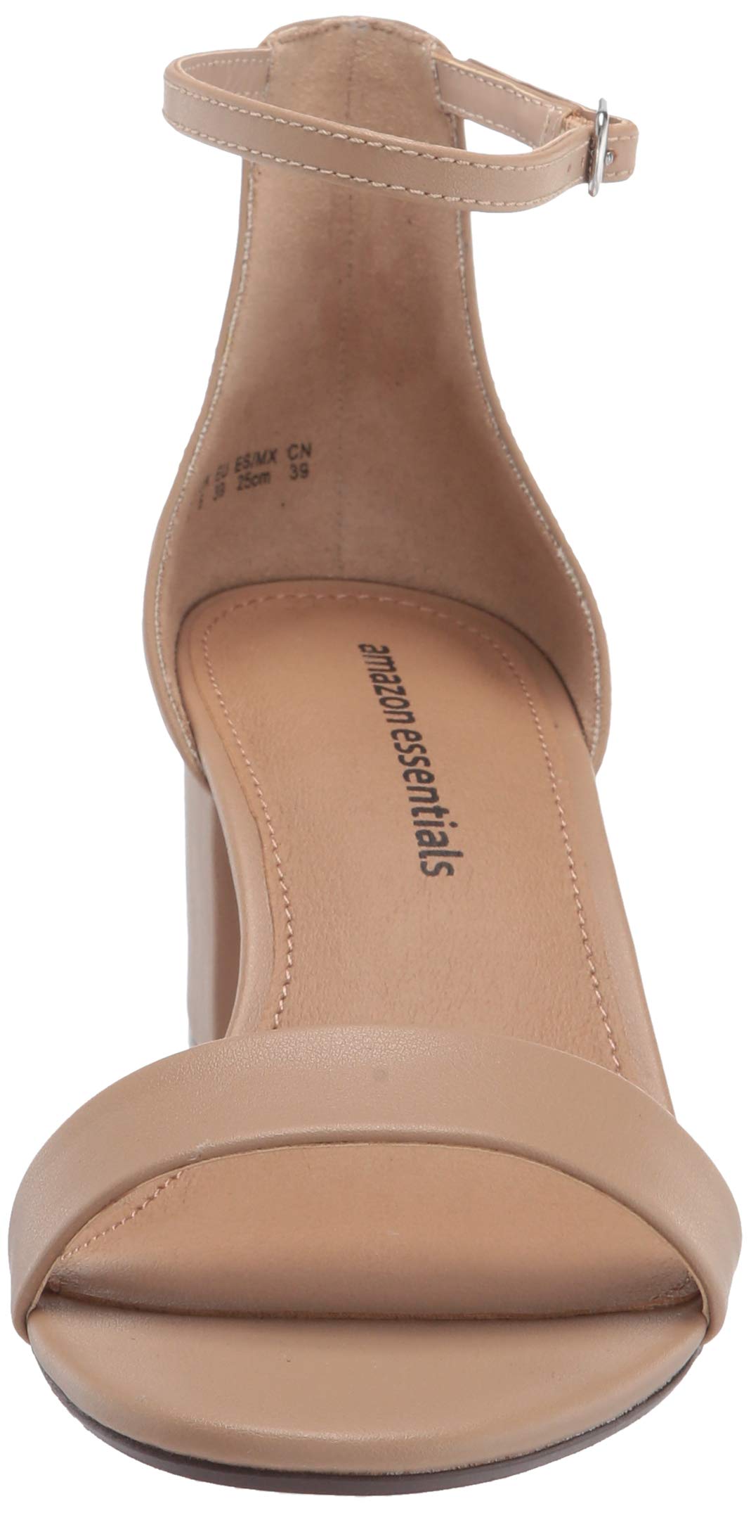 Amazon Essentials Women's Two Strap Heeled Sandal