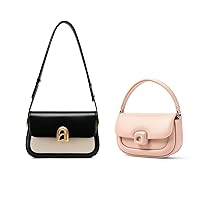 Cowhide Leather Crossbody Shoulder Bag - Adjustable Strap Satchel Handbag for Women, Designer Messenger Purses with Stylish Flair