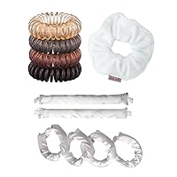 Kitsch Spiral Hair Ties, Satin Pillow Rollers & Ultra Soft Microfiber Towel Scrunchies with Discount