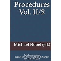 Procedures: Vol. II/2 (Procedures - Synopsis Codex Canon Ecclesiarum Orientalium) (Italian Edition)