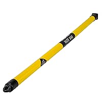 CanDo Slim WaTE Bar 2lb Yellow, Total Body Workout Weighted Exercise Bar for Strength Training, Toning, and Physical Therapy