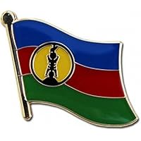 AES Wholesale Pack of 50 New Caledonia Country Flag Bike Hat Cap lapel Pin