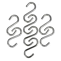 200Pcs 1 Inch Stainless Steel S Hook Curtain Hanging Connectors Mini S Shaped Hangers Ornament for DIY Jewelry Chain Hardware Pet Name Tag Lure and Assembly DIY Crafts Doll House Towel Hook Key Ring