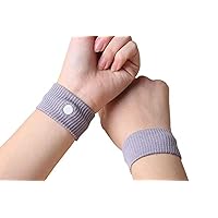 Motion Sickness Relief Bands Anti Nausea Wristband, Morning Sickness and Travel Sickness Band, No Side Effect - Free Size (Pack of 1 Pair)