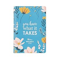 Erin Condren Designer Petite Planner - Wellness Log Edition 4, Track Habits for Sleep, Water Intake, Steps Taken, and Goals. Includes Inspirational and Fun Sticker Set