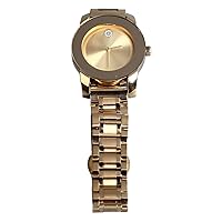 ZJchao Ultra Thin Minimalist Gold Moon Phase Watch with Japanese Quartz Movement, Waterproof Function for Swimming