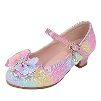 Girl Sandal Children Shoes Fashion Flat Princess Shoes Bowknot Pearl Children Soft Sole Small Girls Wedding Shoes