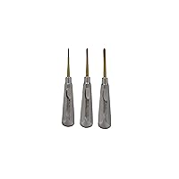 Dental Luxating Elevators with Periotome Tips Set of 3pcs for Reduced Trauma Extractions