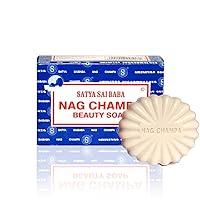 Satya Nag Champa: Sai Baba Natural Soap, Large, 150 g, 5 oz, 4 Piece