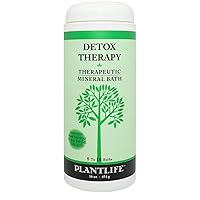 Plantlife Detox Therapy Bath Salts - Straight from The Plant Natural Aromatherapy Bath Salts - Balance, Calm, and Release Tension in The Body - Made in California 16 oz