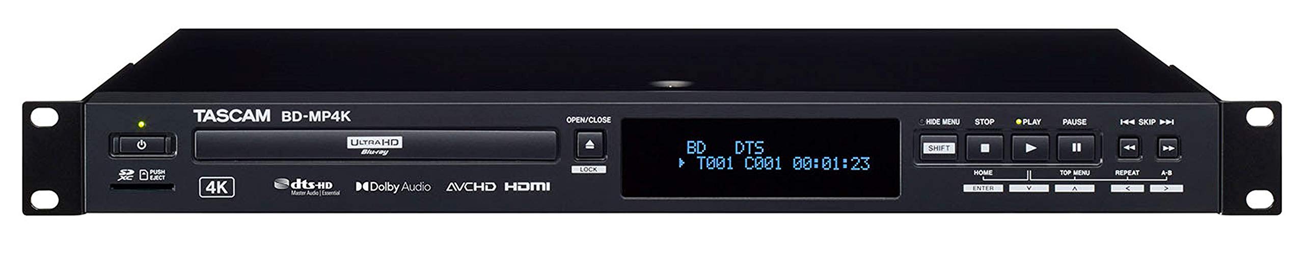 Tascam BD-MP4K Professional-Grade 4K UHD Blu-Ray Player (BDMP4K)