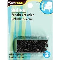 Dritz Home 9002 Upholstery Tacks, #3 - (3/8-Inch), Black (1.5-Ounce)