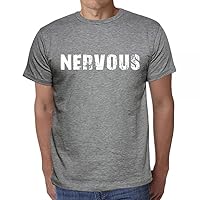 Men's Graphic T-Shirt Nervous Eco-Friendly Limited Edition Short Sleeve Tee-Shirt Vintage Birthday Gift Novelty