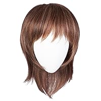 Raquel Welch Black Tie Chic Mid-Length Layered With subtle Volume Wig by Hairuwear, Average Size Cap, RL5/27 Ginger Brown