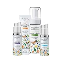 Intentionally Bare Skin Care Bundle - Your Complete Skincare Regime - 4 Amazingly Effective Skincare products With MCT Oil - It's Like Keto For Your Skin - For All Skin Types