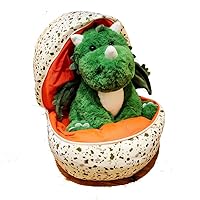 Dinosaur Stuffed Animal, Weighted Stuffed Animals, Cute Small Pterosaurs Hiding in Eggshells, Huggable Toy Animal for Enhanced Comfort and Relaxation,Great Gift for Kids