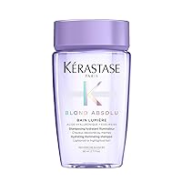 KERASTASE Blond Absolu Lumière Illuminating Shampoo | For Lightened, Highlighted and Grey Hair | Nourishes and Illuminates | With Hyaluronic Acid | 2.71 Fl Oz