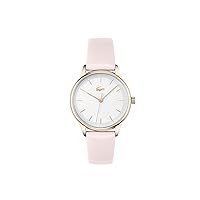 Club Women's Quartz Stainless Steel and Leather Strap Watch, Color: Pink (Model: 2001258)