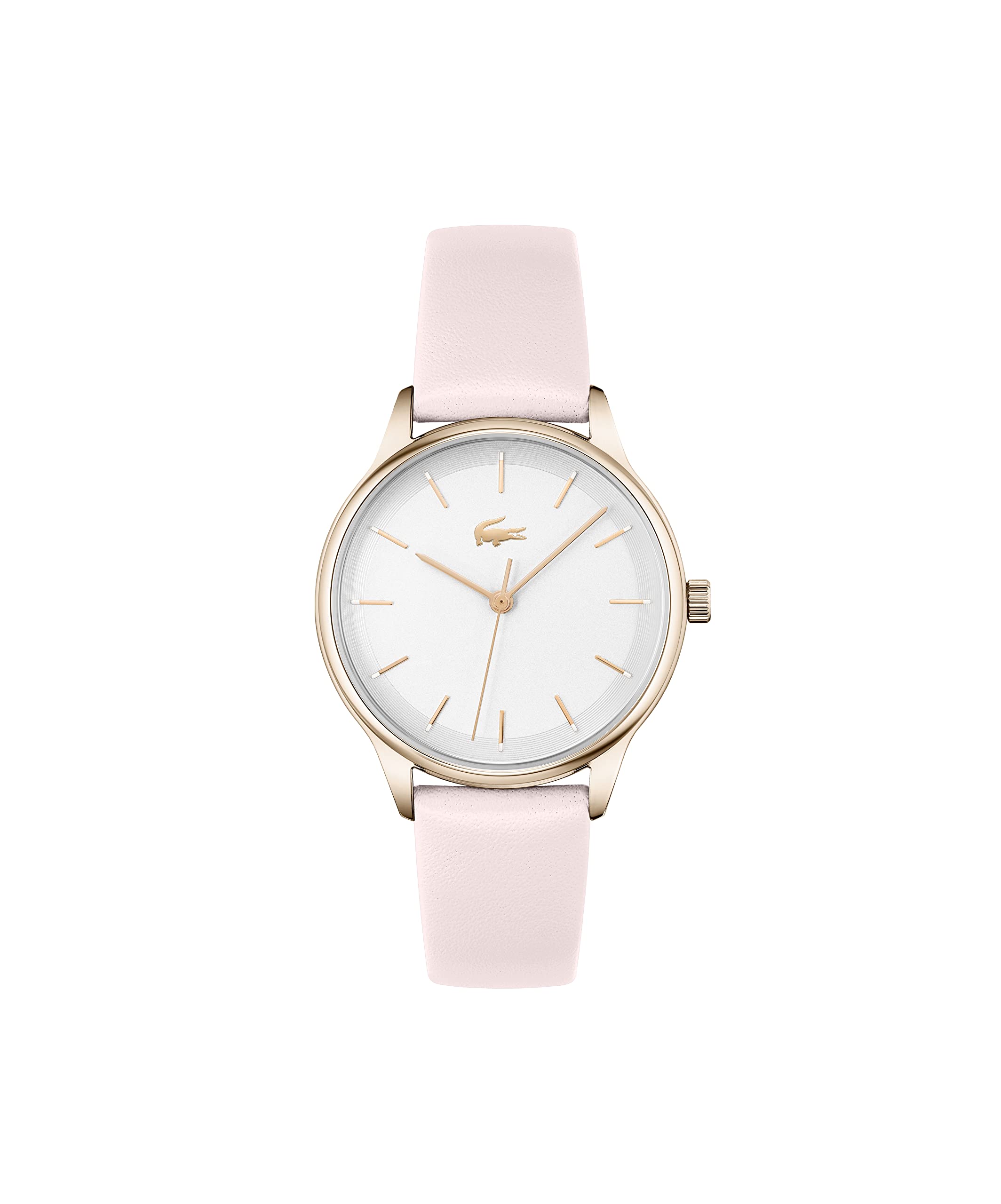 Lacoste Club Women's Quartz Stainless Steel and Leather Strap Watch, Color: Pink (Model: 2001258)