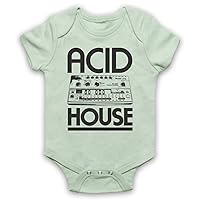 Unisex-Babys' Acid House Bass Synth Baby Grow