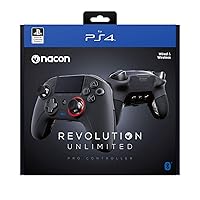 NACON Controller Esports Revolution Unlimited Pro V3 PS4 Playstation 4 / PC - Wireless/Wired - Nacon-311608 (Renewed)