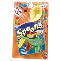 PlayMonster Spoons Game — The Game of Card Grabbin' and Spoon Snaggin' — Softer Spoons for Swift Snaggin' — For Ages 7+