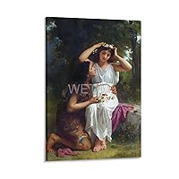 AYTGBF Vintage Victorian Love And Romance Image Painting Wall Art Poster (6) Canvas Painting Wall Art Poster for Bedroom Living Room Decor 16x24inch(40x60cm) Frame-style