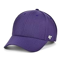 '47 Blank Classic MVP Cap, Adjustable Plain Structured Hat for Men and Women – Purple
