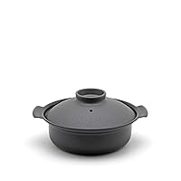 PRESSENCE IH DONABE 118-06362 Tabletop Pot, Gray, 7.1 inches (18 cm), Made in Japan, Induction Compatible