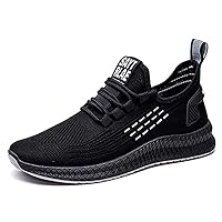 Men's Sports Shoes Mesh Breathable Shoes Casual Non-Slip Fashion Running Lightweight Fly Woven Casual Shoes