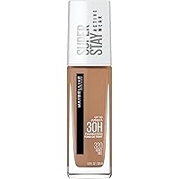 Super Stay Full Coverage Liquid Foundation Active Wear Makeup, Up to 30Hr Wear, Transfer, Sweat & Water Resistant, Matte Finish, Honey, 1 Count