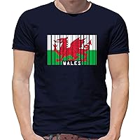Wales Barcode Style Flag - Mens Premium Cotton T-Shirt