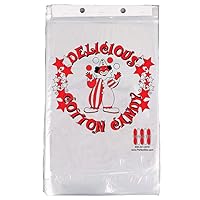 Cotton Candy Bags 100ct. PW-Cotton Candy Bags 100ct, Clown Design