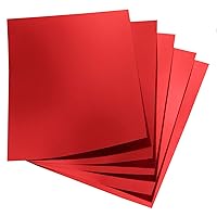 Hygloss, Red Metallic Foil Board Stock Sheets, Arts & Crafts, Classroom Activities & Card Making, 100 Pack, 8.5 x 11-Inch, 100 Count